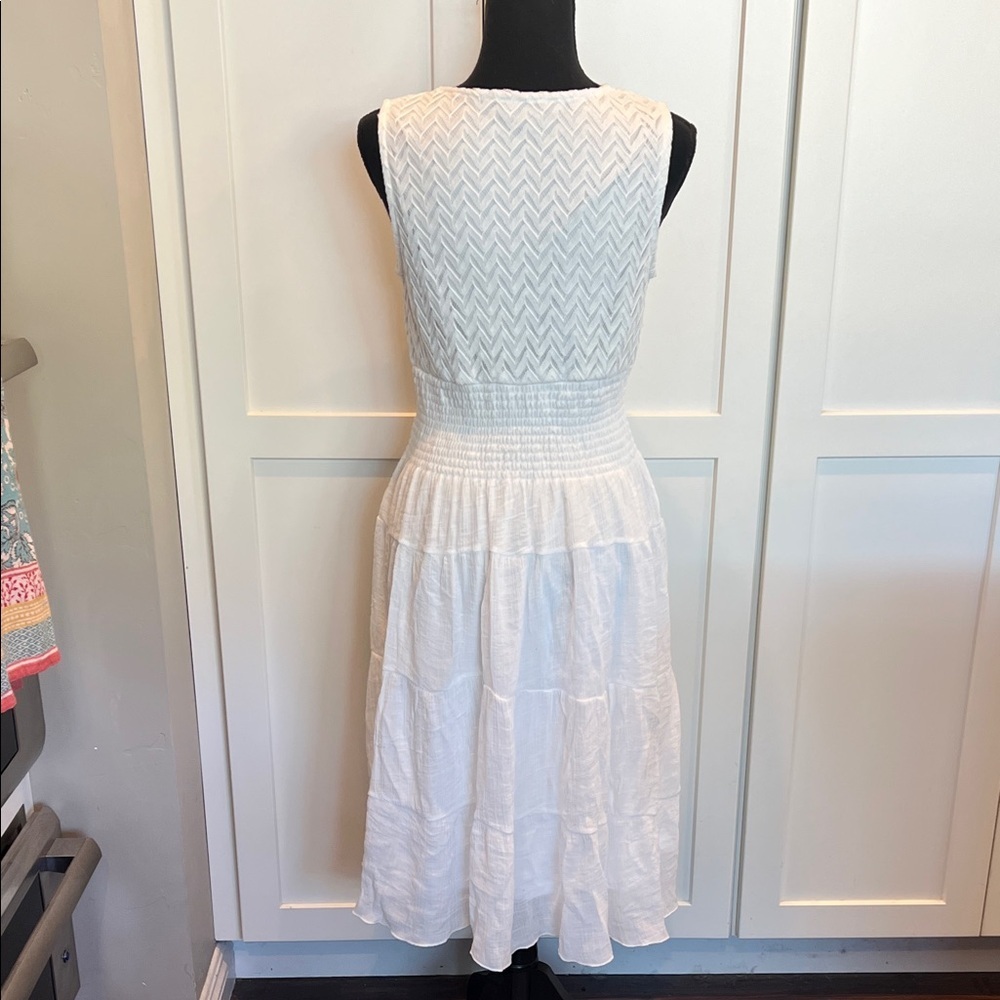 J Gee J. Gee White Sleeveless White Midi Size PL - Picture 7 of 10